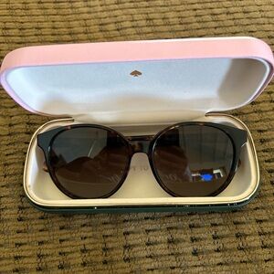KATE SPADE NEW YORK ELIZA HAVANA SUNGLASSES W/CASE Brown Tortoise